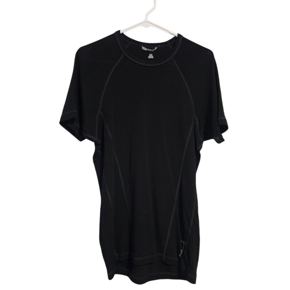 SMARTWOOL Base Layer Short Sleeve 100% merino wool jersey black gorpcore Men's M